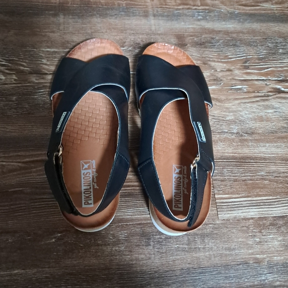 Pikolinos Leather Mahon Sandals Kork Sole Sz. 36 5.5/6 - Picture 4 of 10
